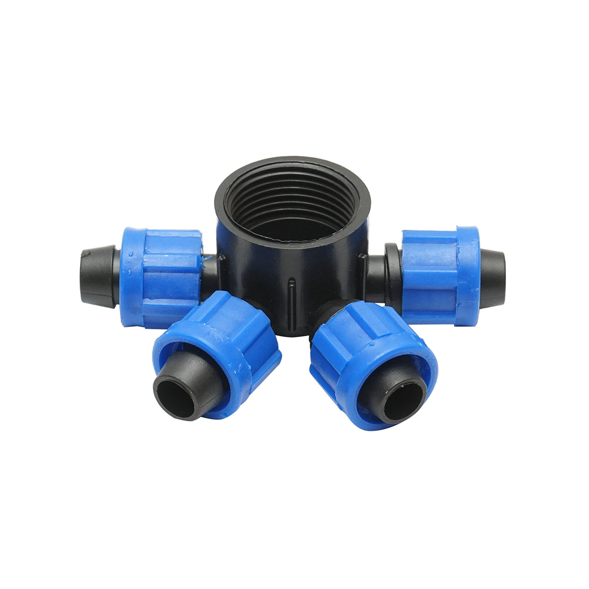 Pipe coupling distributor, 17mm drip tape with 4 heads for irrigation systems