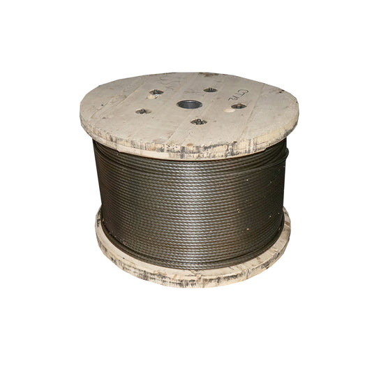 Steel winch cable 6x19 Ø 12mm with metal core 1000m/roll beaten