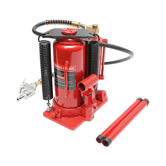 Hydraulic-pneumatic jack 12T, height 260-510mm, max pressure 8.5 bar, connection 1/4