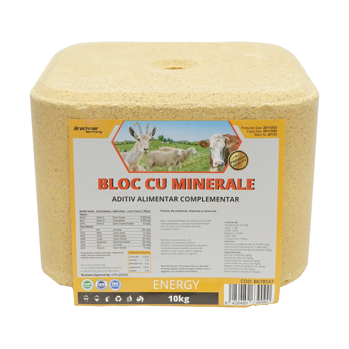 10kg salt block with vitamins and minerals for animals Breckner Germany