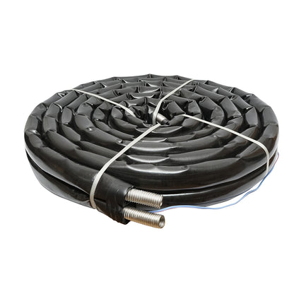10m double stainless steel pipe DN25-1.1/4 corrugated, flexible, insulated with cable for temperature probe for residential solar installations