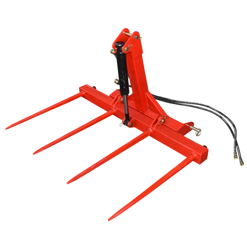 Hydraulic rear fork for loading bales 250kg with 4 spikes 800mm