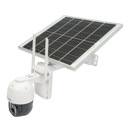4G surveillance camera, 24H/7 fully autonomous rotating, solar panel charging, PTZ, 1080P, PIR, IP66