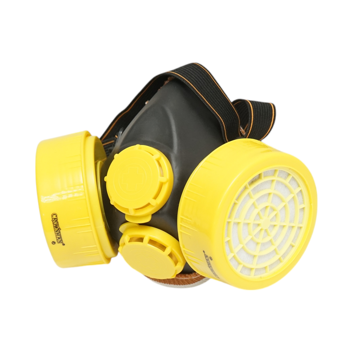 Dust and vapor protective mask with 2 Crownman filters