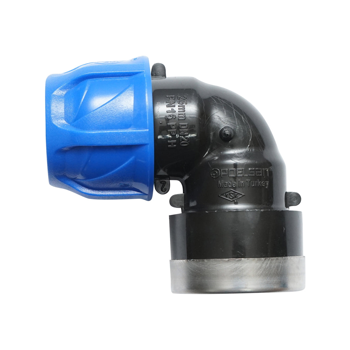 Compression fitting mother internal thread D25mmx1 PN 16bar for PEHD irrigation systems