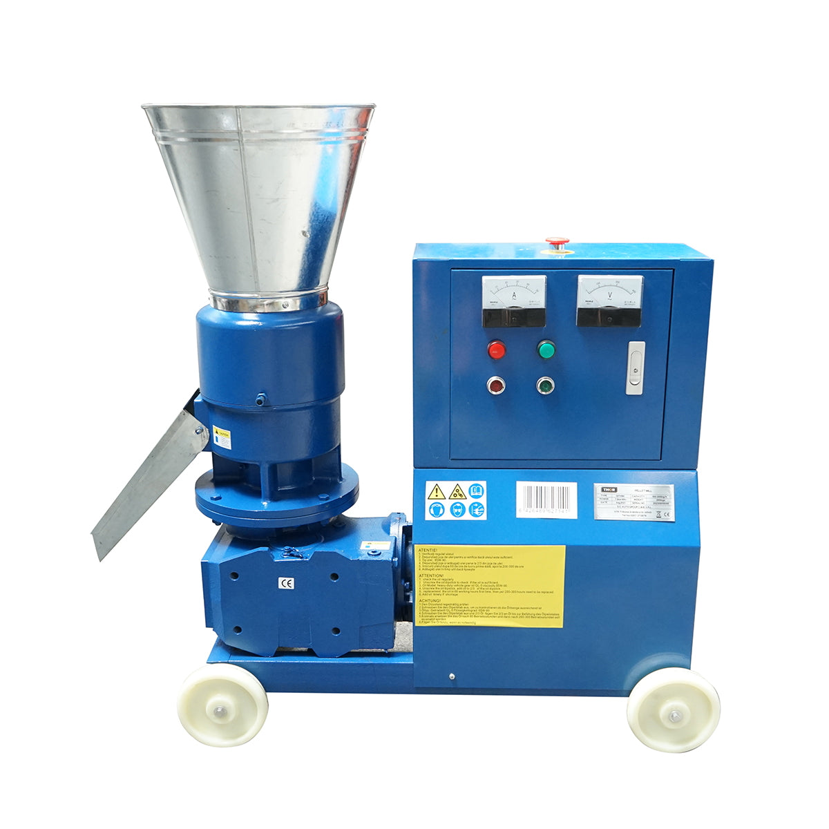 Feed granulator, grain press 7.5KW, 380V with a 6mm die and a maximum output of 150kg/H