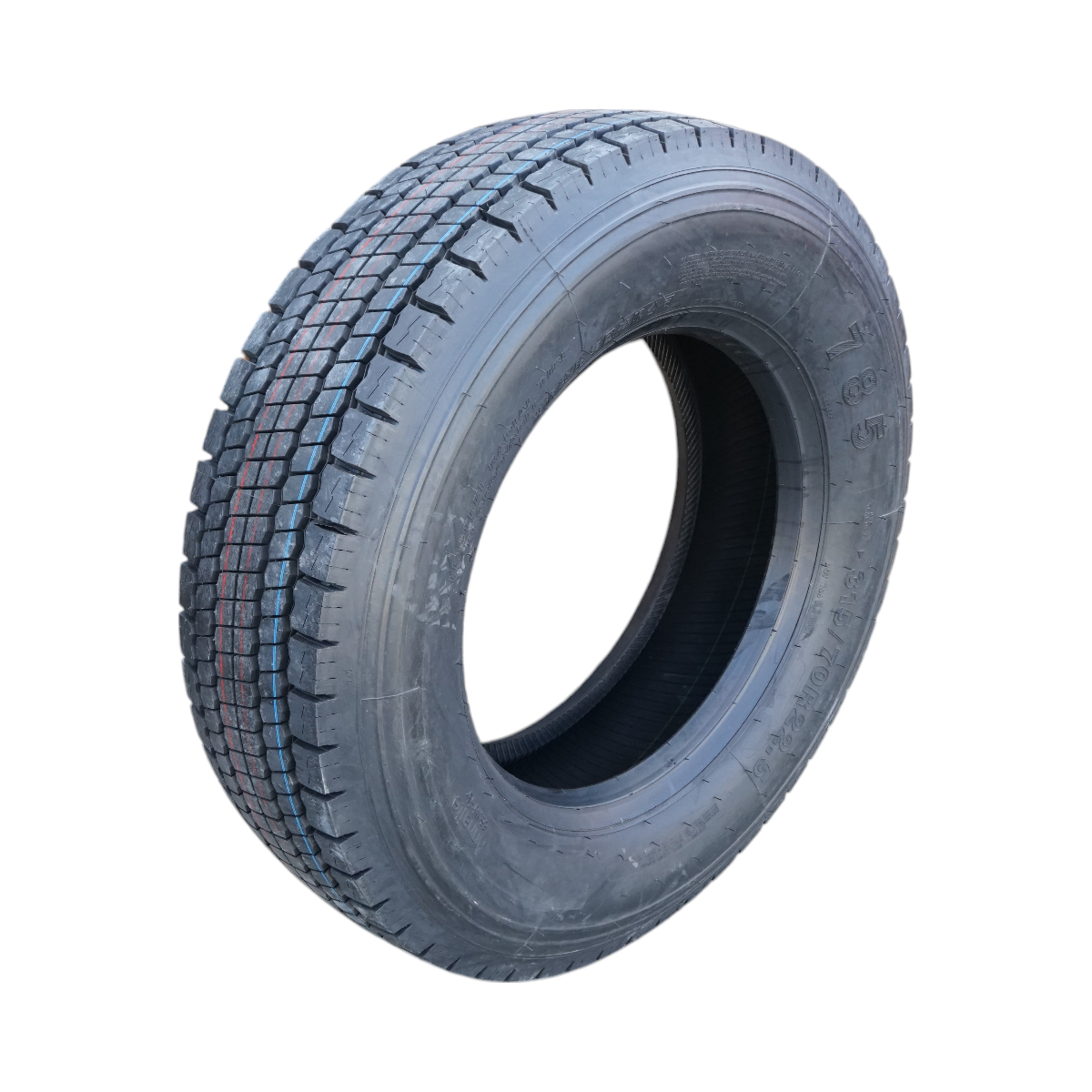 Tubeless traction tire MS 315/70R22.5 profile 785