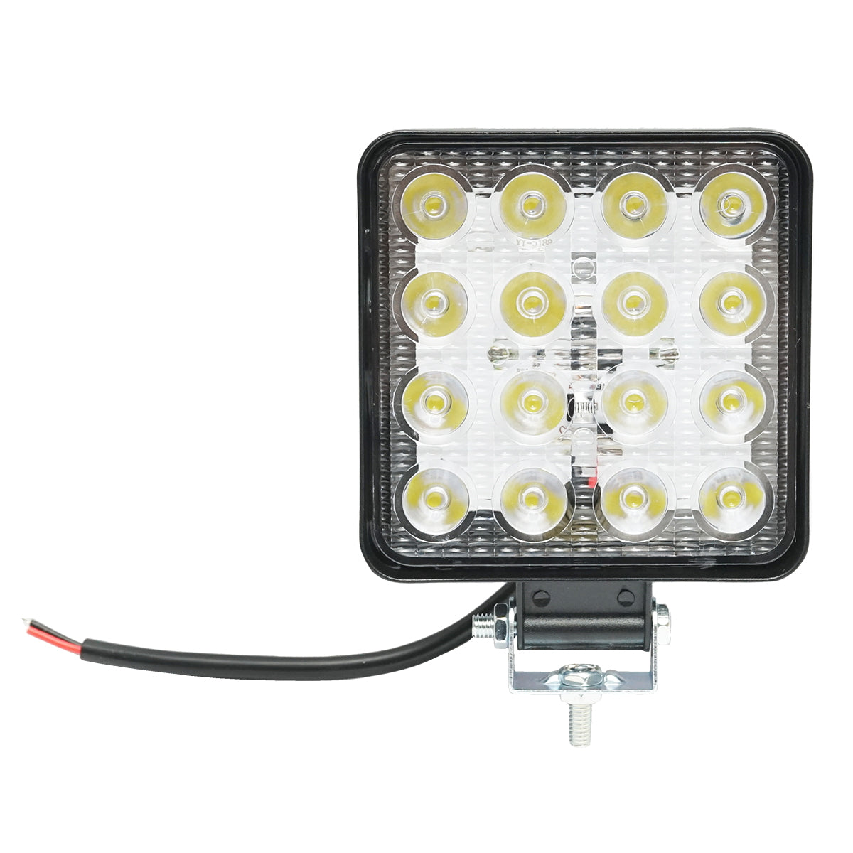 Lamp with 16 LEDs 10-30V 48W beam angle 30 degrees spot type 108x108x57mm