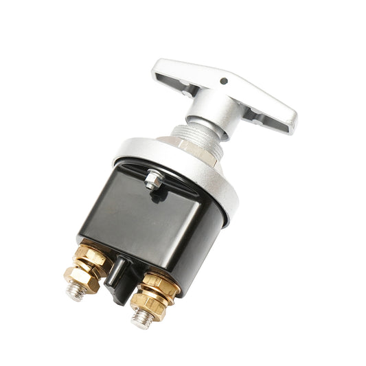 Switch, general switch fi67 12/24V, 200A copper din connector M10, M30 mounting thread for MAN, Iveco and Volvo Breckner Germany