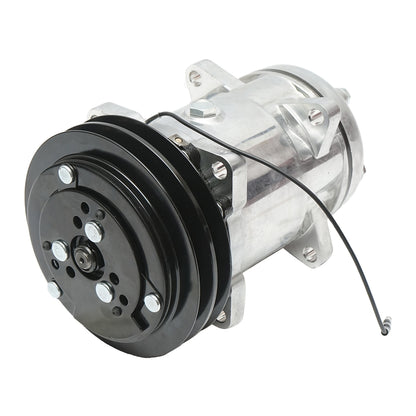 A/C climate compressor for Massey Ferguson, Landini OEM codes 3386861M1, 3712528M2, 3782613M2