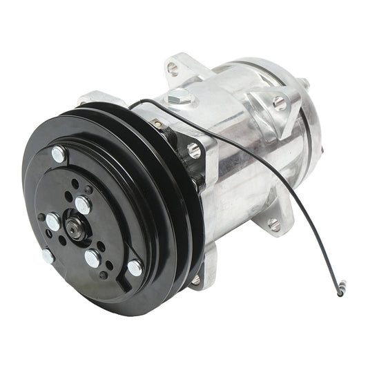 A/C climate compressor for Massey Ferguson, Landini OEM codes 3386861M1, 3712528M2, 3782613M2