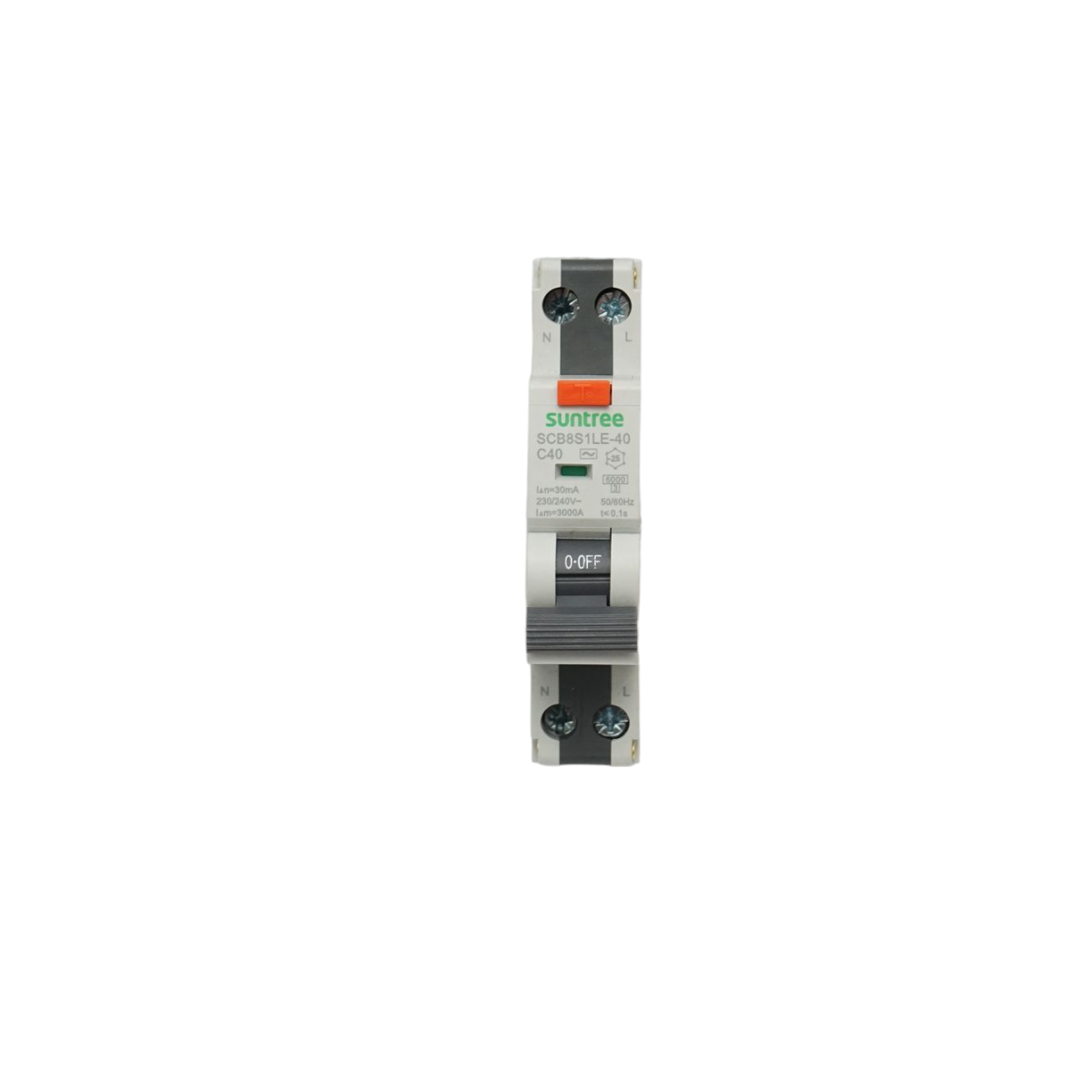 Automatic switch with differential protection RCBO 1P+N 40A 30mA, AC Suntree
