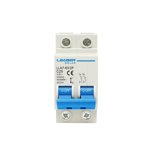 Automatic safety switch 2P-32-25A-415VAC Leader