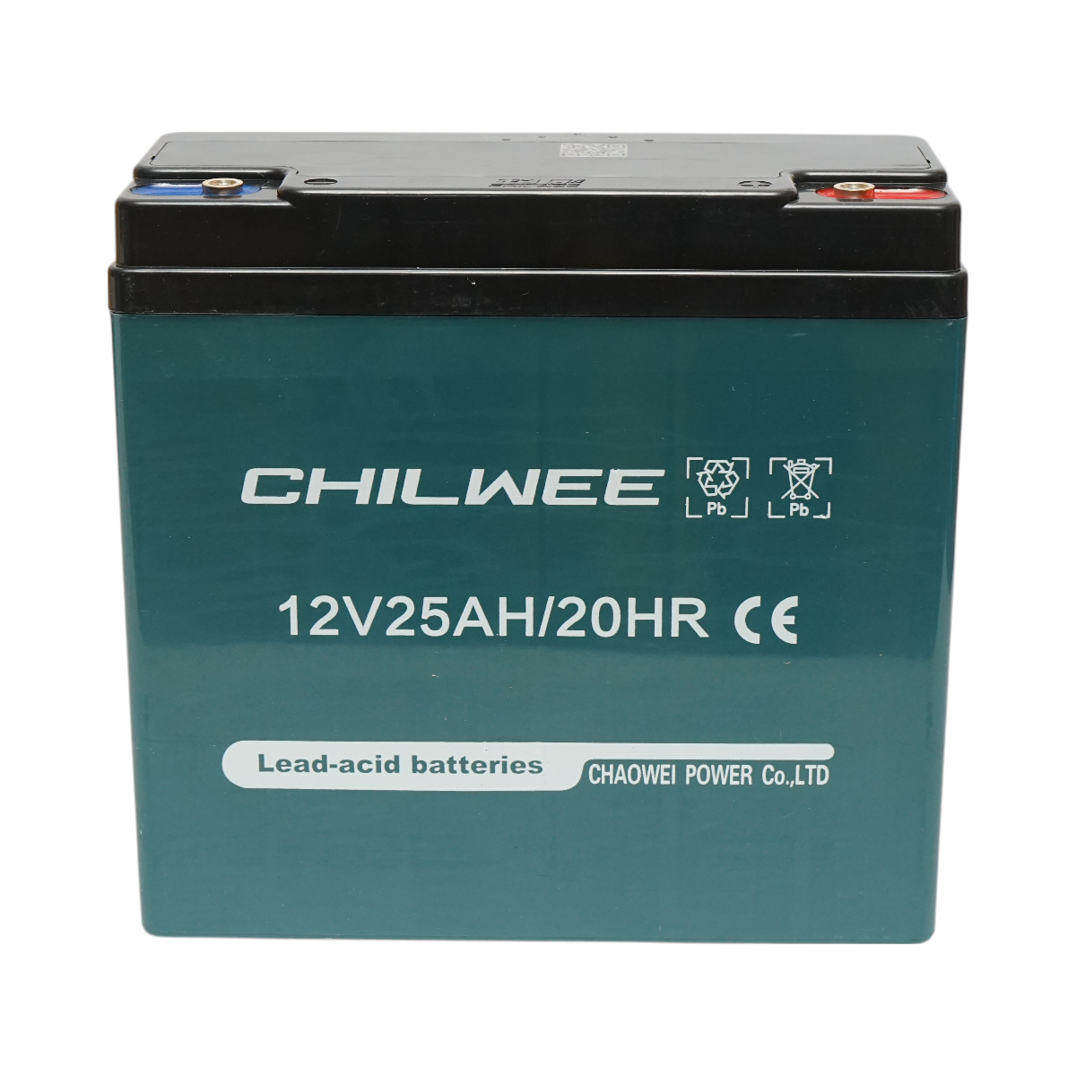 VRLA lead-acid battery 12V 25Ah, 20HR with graphene 6-DZF-20 for electric vehicles 180x75x170mm Chilwee