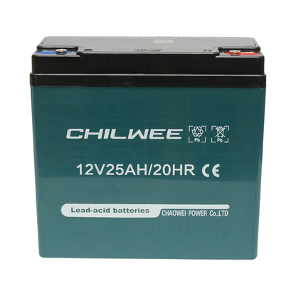 VRLA lead-acid battery 12V 25Ah, 20HR with graphene 6-DZF-20 for electric vehicles 180x75x170mm Chilwee