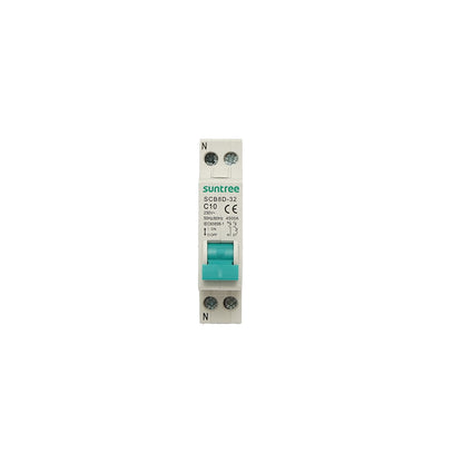 Bipolar automatic circuit breaker 1P+N, 10A, 4.5kA Suntree