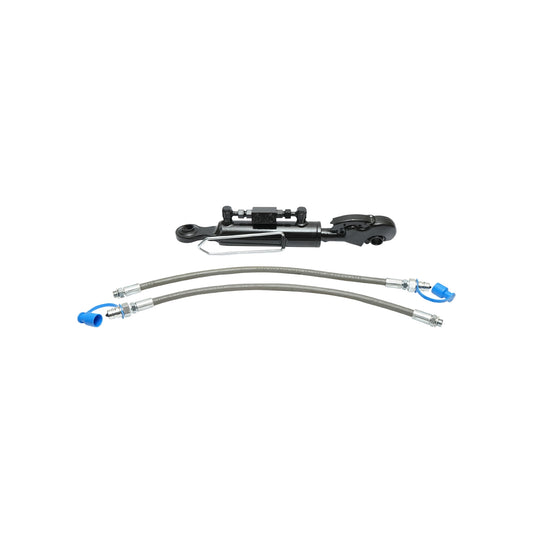Hydraulic central drawbar with quick coupling, category 2-2, quick coupling, 500mm closed, stroke 175mm