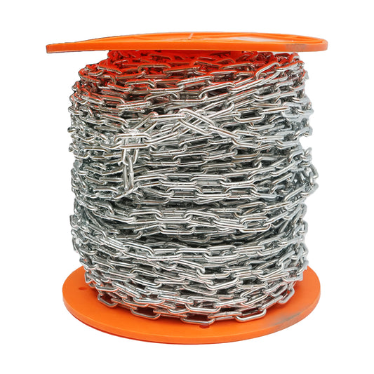 Galvanized steel chain with short link 3.5mmx50m
