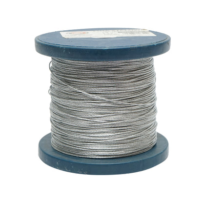 Galvanized steel cable with a diameter of 1mm, 1x7 wires, maximum load 95Kg, weight 1Kg, 200m/roll