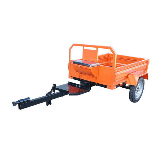 450Kg rotary tiller trailer, tires 400-12, bed 140x100x30cm