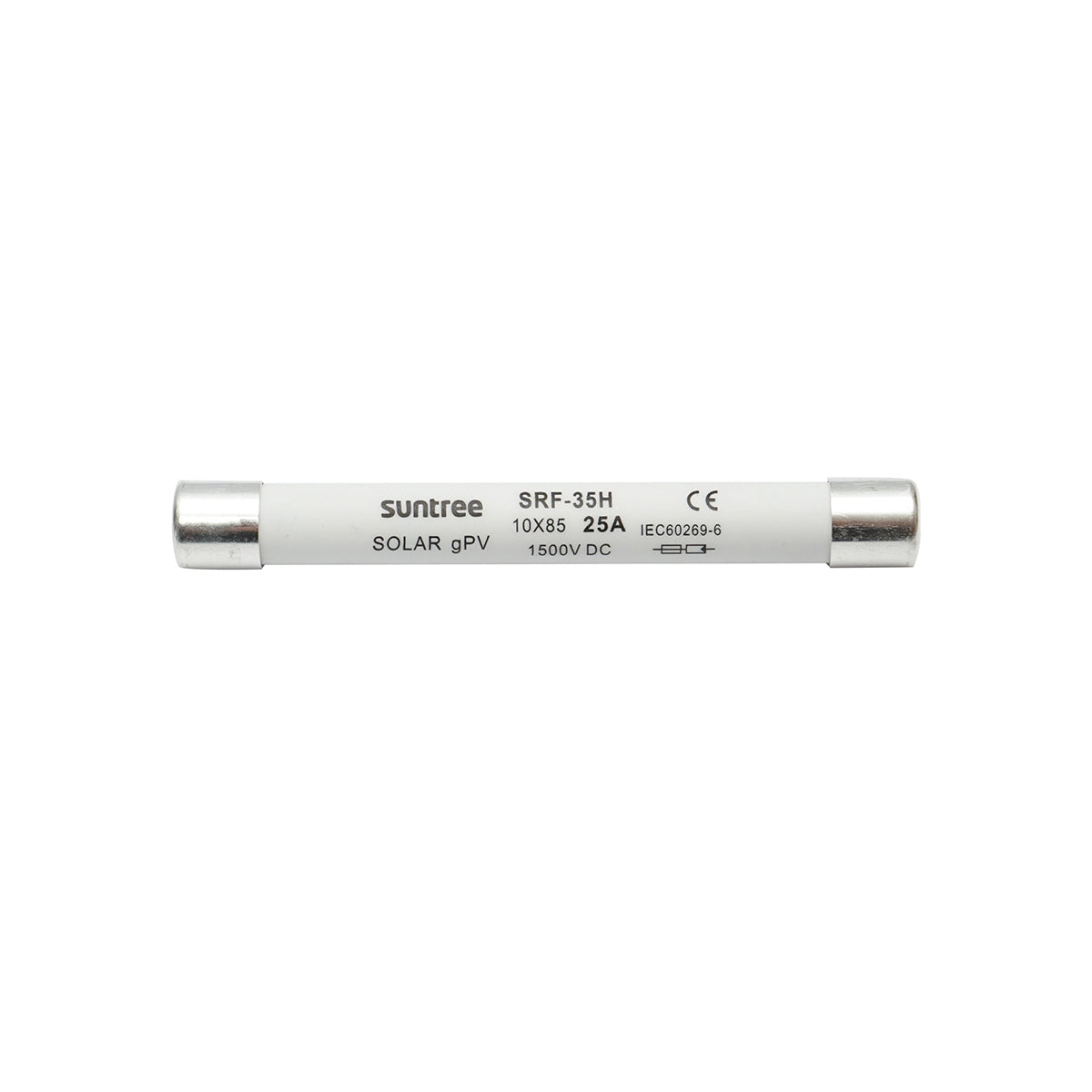 Cylindrical fuse safety SRF-35H for gPV solar systems, 25A, 1500V Suntree