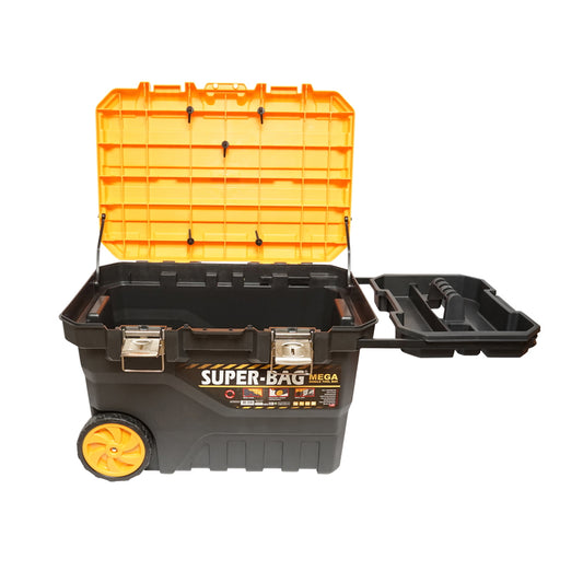 Box, heavy duty tool box with wheels 725x500x465mm trolley Breckner Germany