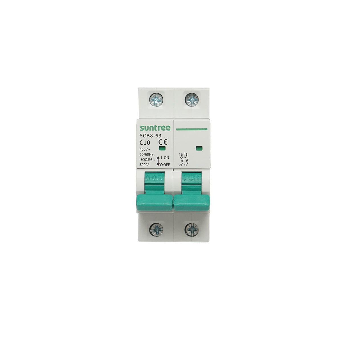 Automatic circuit breaker 2P, 10A 400VAC Suntree