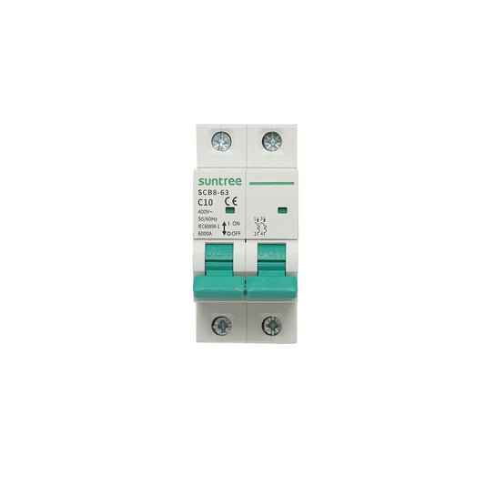 Automatic circuit breaker 2P, 10A 400VAC Suntree