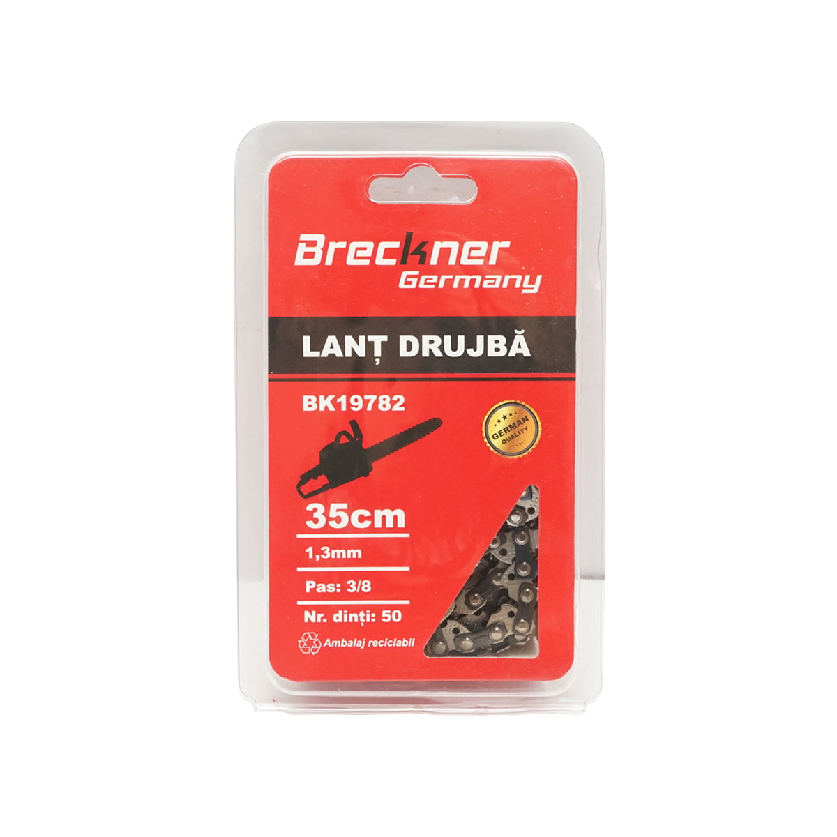 Chain saw chain 3/8, 50 teeth, 1.3mm, length 35cm Breckner Germany