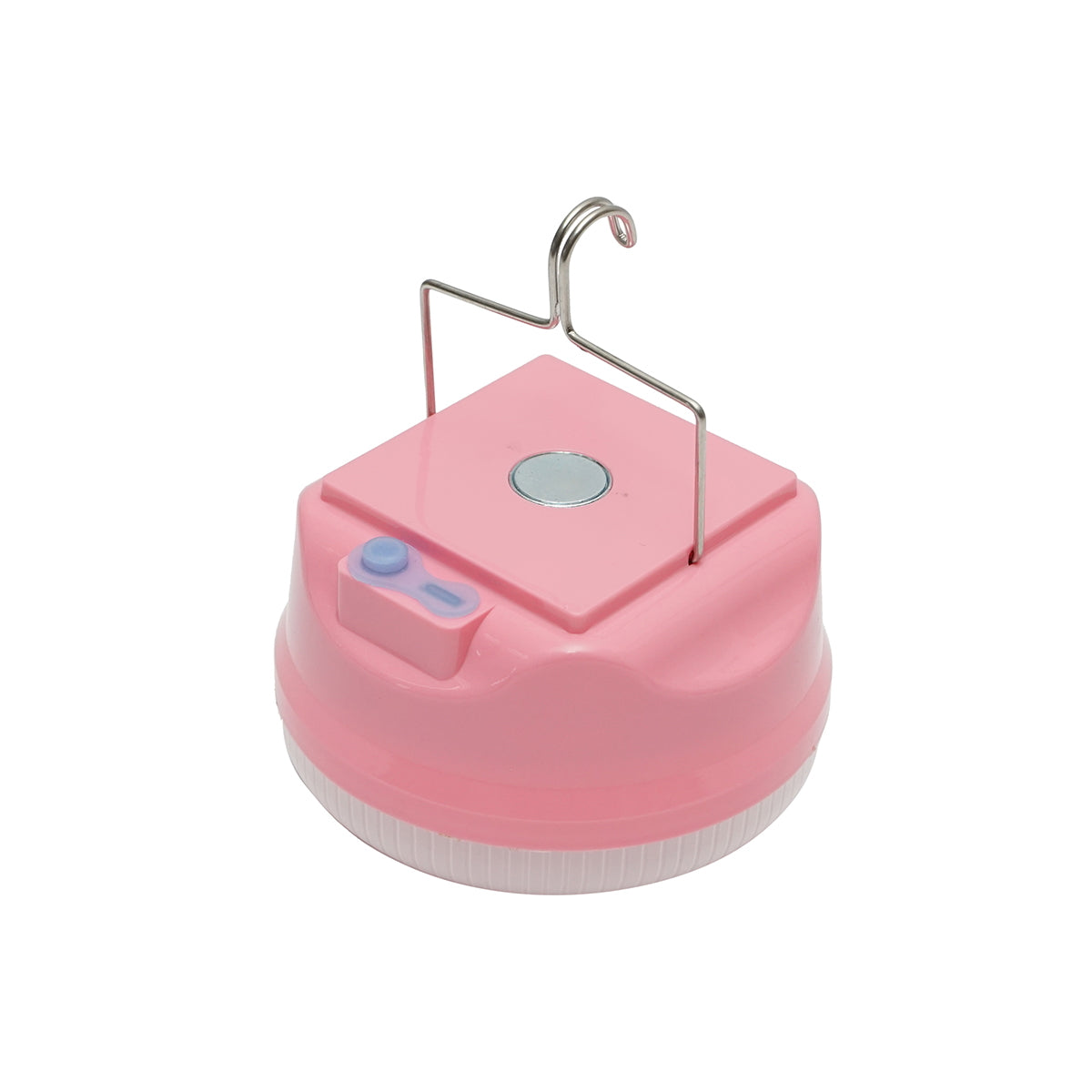 100W LED lamp with 1200mA battery and USB charging, pink