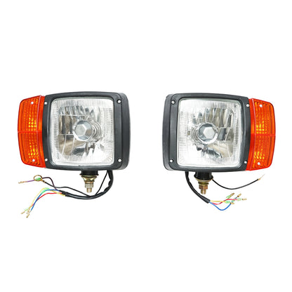 Front lamps with signaling left/right for JCB OEM code 700/50055, 700/50056, 700/50119, 700/38400