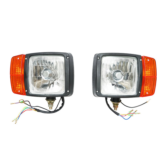 Front lamps with signaling left/right for JCB OEM code 700/50055, 700/50056, 700/50119, 700/38400