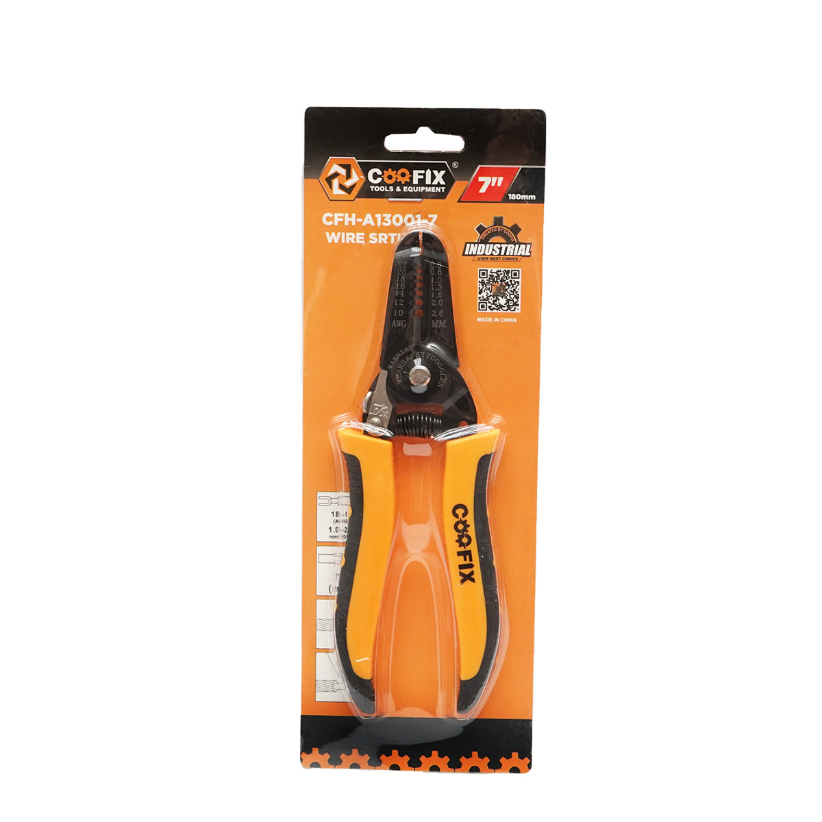 Wire stripping pliers 0.6-2.6mm 180mm professional Coofix