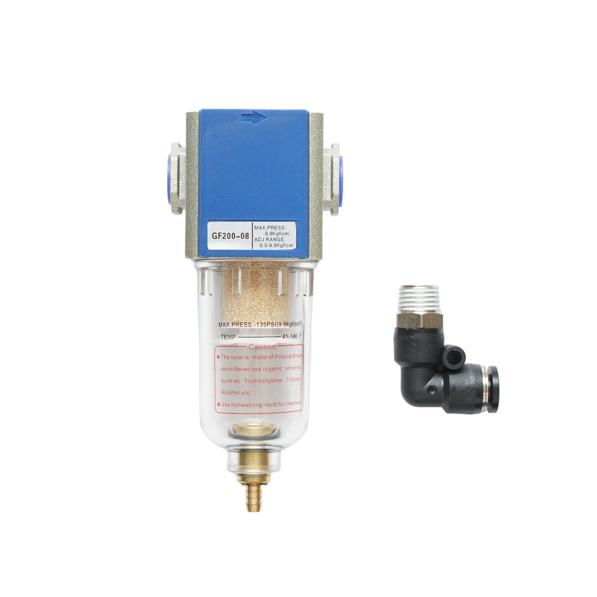 Drain filter for complete solenoid valve box