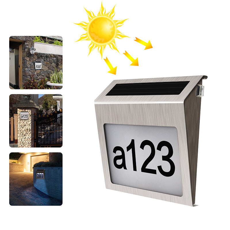 LED lamp 0.18W with number display, solar panel 2V/80mA and battery 1.2V/1200mAh Breckner Germany