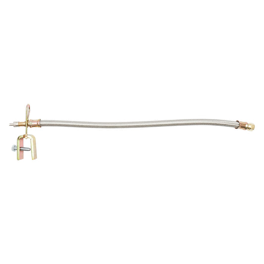 Wheel valve extension with metal protection and clip with screw 50/400mm