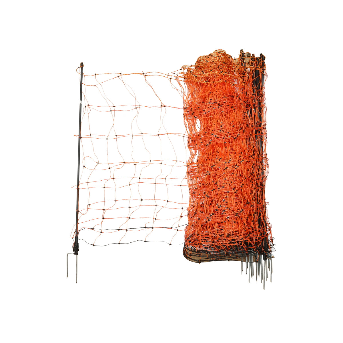 Electric fence mesh, 50m long and 108cm high with a double leg.