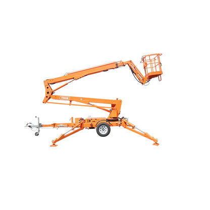 Platform/trailer type aerial work platform 16m, 200Kg with remote control gasoline engine THOR