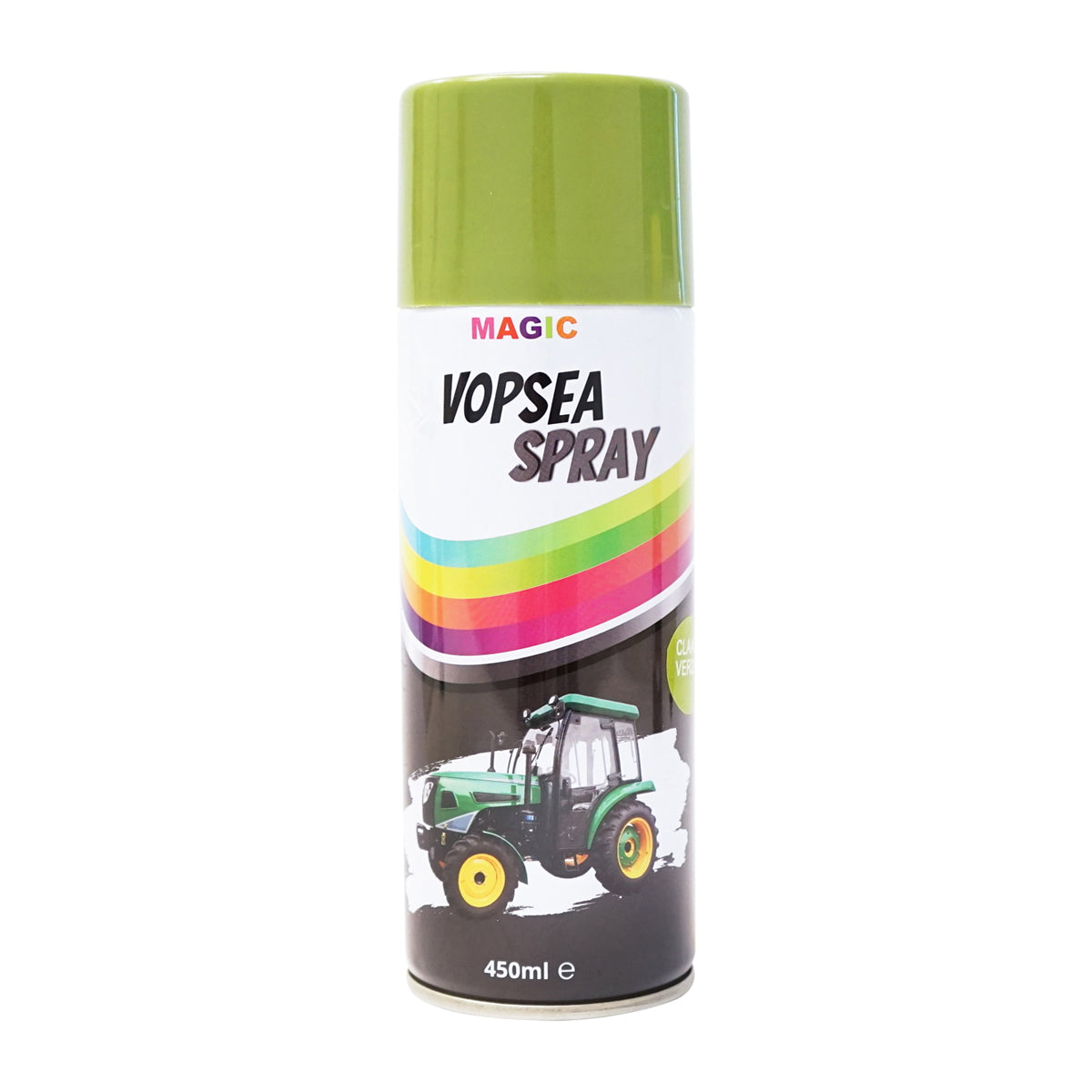 Professional green Claas type car spray paint with quick drying 450ml MAGIC