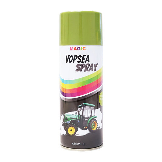 Professional green Claas type car spray paint with quick drying 450ml MAGIC