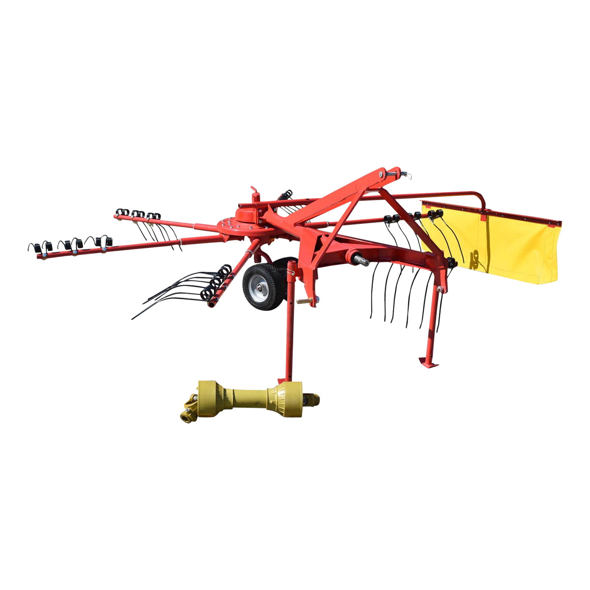 Spider type rotary rake with a working width of 2.80m, required power 20-80HP with 6 arms, 280Kg Konig Traktoren
