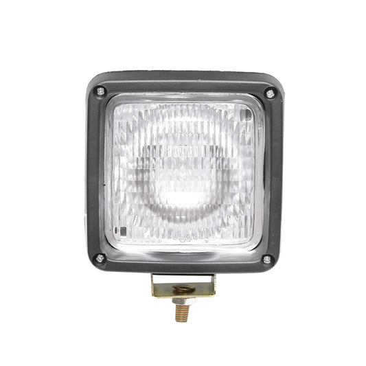 Square projector L=100mm, for halogen bulb H3 12V 55W - 24V 70W without bulb