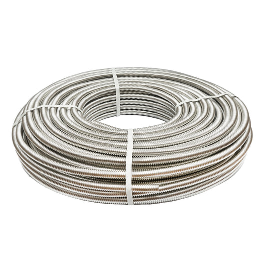 50m roll of corrugated stainless steel flexible pipe DN16 for residential solar installations