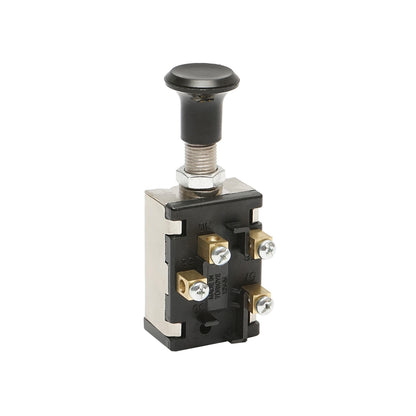 Short on-off switch 12V/5A pull switch with metal fastening nut Breckner Germany