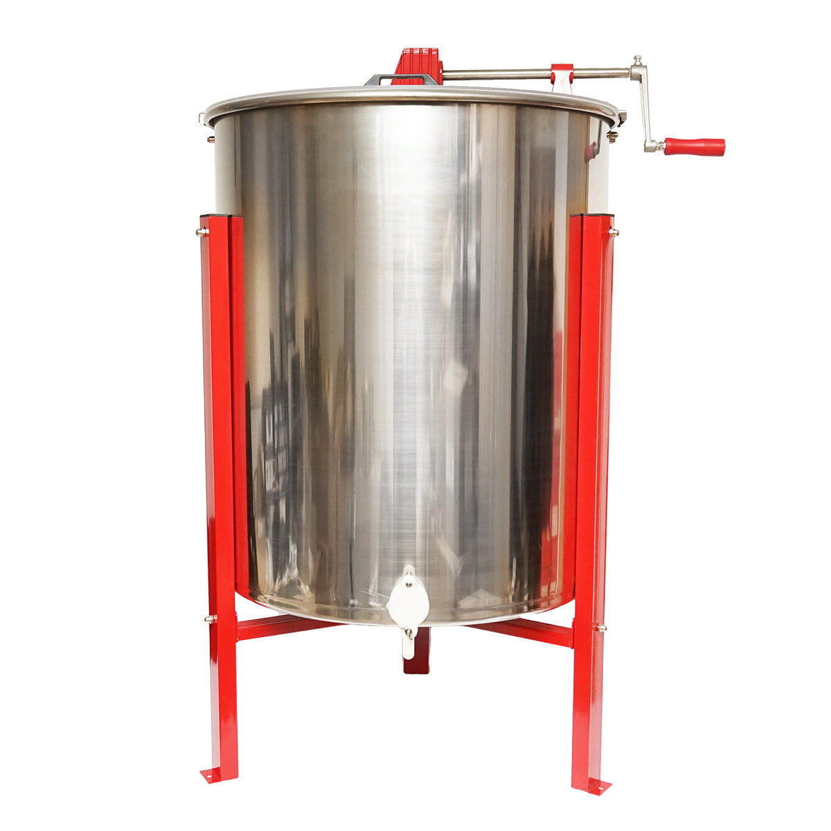 Manual beekeeping centrifuge, stainless steel honey extractor with 4 frames