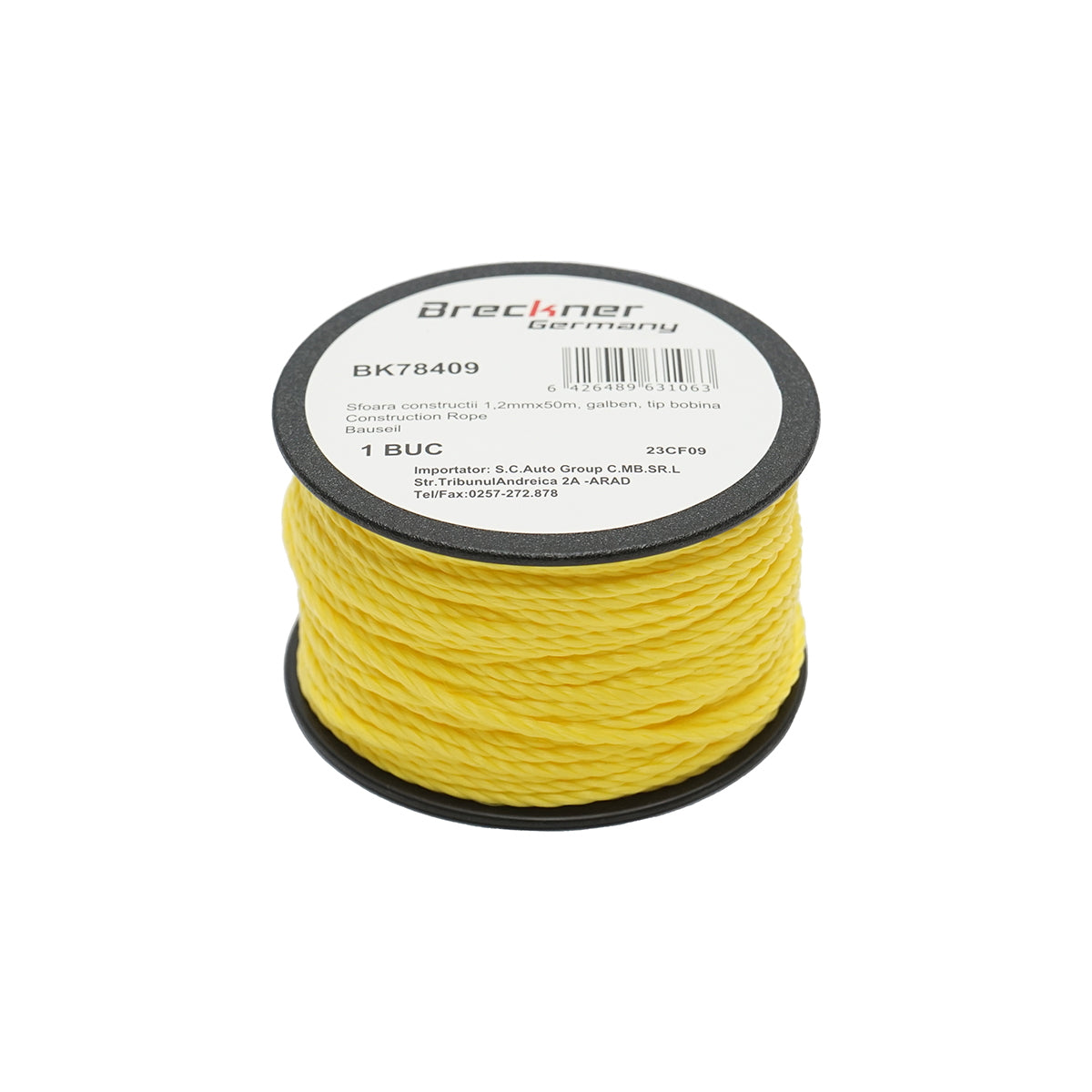 Yellow string drum for masonry 1.2mmx50m Breckner Germany