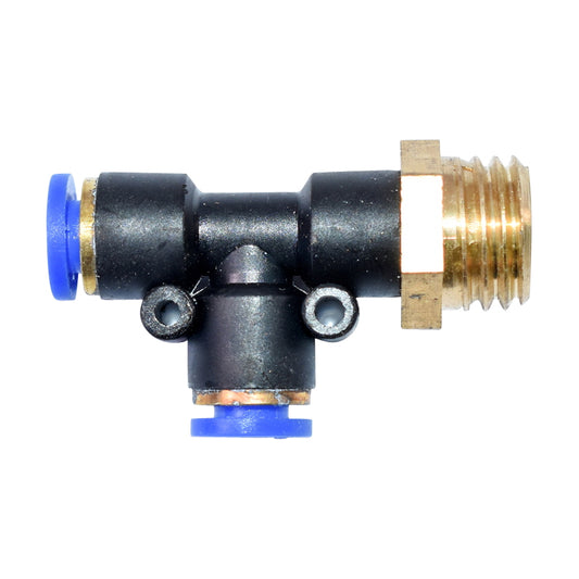 Quick T plastic connector and metal screw fi 6x6 with M16