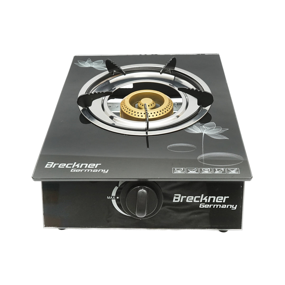Hob, stove with a 2.5KW cast iron burner, tempered glass 400x300x90mm Breckner Germany