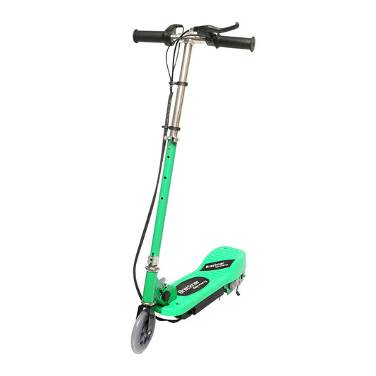 Green electric scooter 120W 24V 4.5Ah for children, maximum weight 65Kg, maximum speed 12km/h Breckner Germany