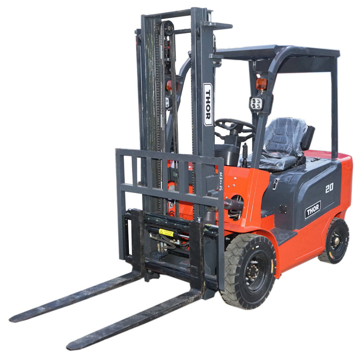 Electric forklift 2T duplex 3M, with 72V/100Ah battery with lateral translation THOR